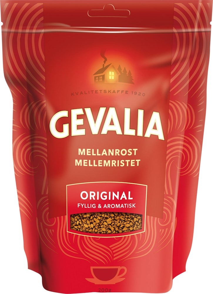 Gevalia, Snabbkaffe Original Mellanrost refill, 200g