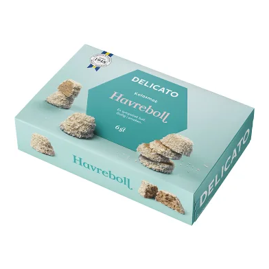 Delicato Havreboll - Chocolate & oat balls 6 pieces, 240g-Swedishness