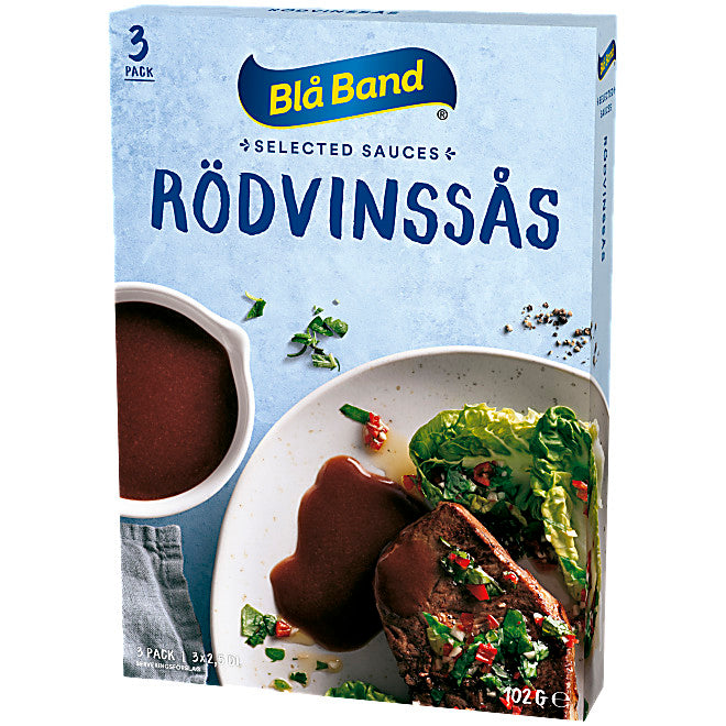 Rödvinssås 3-pack Blå Band. 3 PACK.