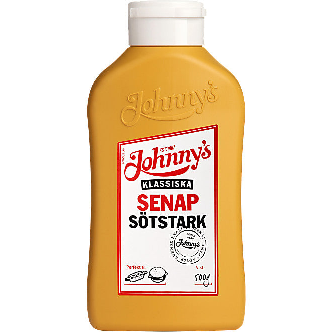 Senap Sötstark Johnnys. 500 g.