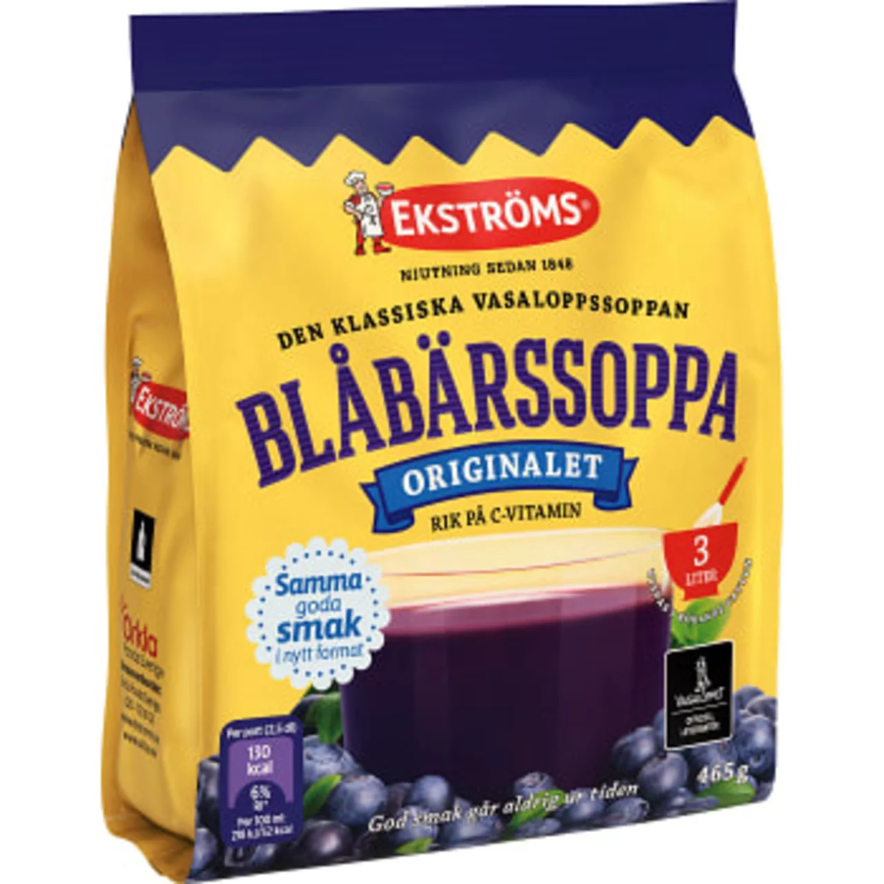 Ekströms Blåbärssoppa Original Mix - Blueberry Soup mix 465g-Swedishness