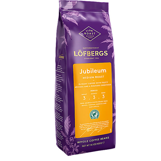 Kaffebönor Mellanrost Jubileum Löfbergs. 400 g.