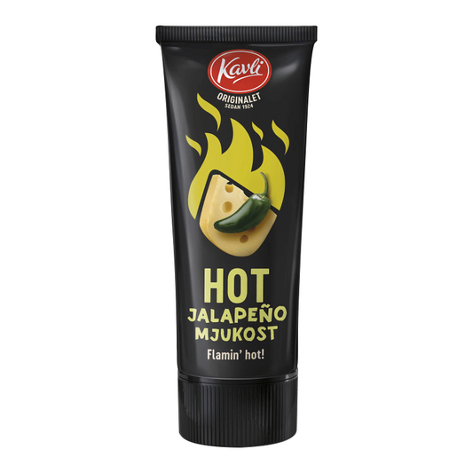 Kavli Hot Jalapeno Mjukost - Soft Cheese Hot Jalapeno 250g-Swedishness