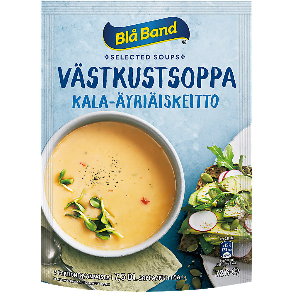 Västkustsoppa, Blå Band. 7.5 dl.